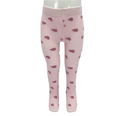 Comfortabele baby meisjes stropdassen in ademend katoen met roze harten
