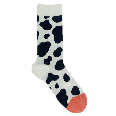 Gebreide gewone stijl vrouwen meisjes mode ademend schattig print katoenen winter sokken