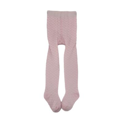 Gebreide solide kleur roze baby meisjes voetbroek Outlet stijl schattig lange kinderen strak