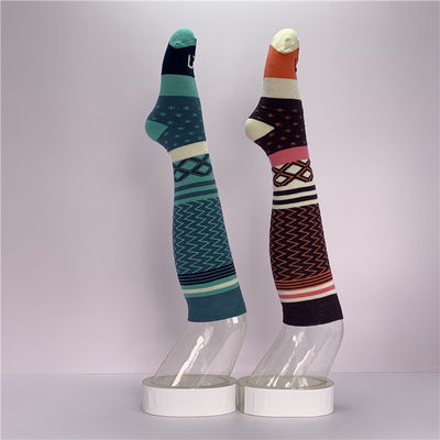 Print Patroon Vrouwen Wol Skiën Knie Warm Lange Sport Gebreide Sokken Dikke Sport sokken