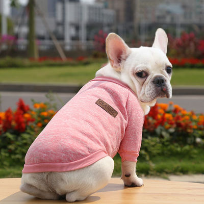Gebreide puppy kleding massief patroon polyester materiaal voor uw viervoetige metgezel