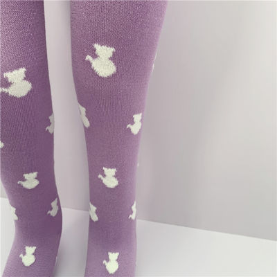 Baby Girls'Pantyhose Custom Printed Polyester Pile Yarn Tights met Schattige Ontwerpen