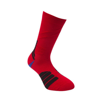 Custom Mensen Winter Wit Rood Casual Basketbal Lange Sport sokken met 50000 Hoeveelheid