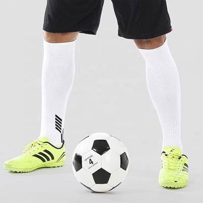 Kinderen knie hoog polyamide voetbal sokken met kussens ontwerp en non-slip bodem