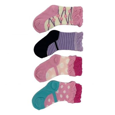 Zachte en duurzame ruffle sokken voor baby baby meisje in prinses schoen vorm 12-24M maat