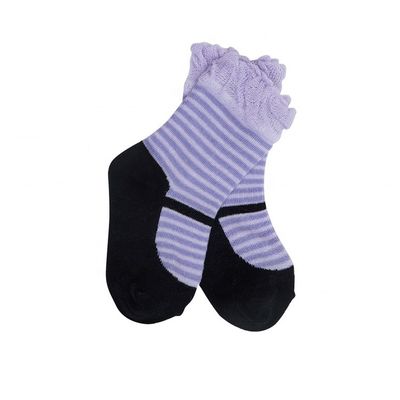 Zachte en duurzame ruffle sokken voor baby baby meisje in prinses schoen vorm 12-24M maat