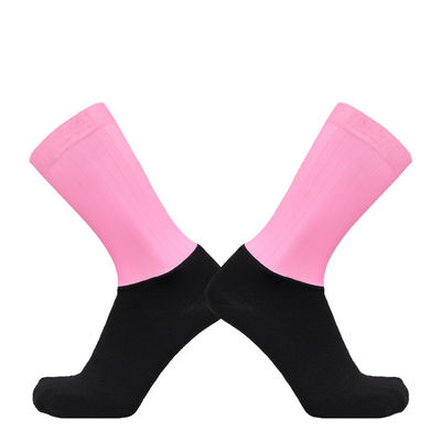 Polyamide en spandex anti-slip compressie sokken voor fietsen