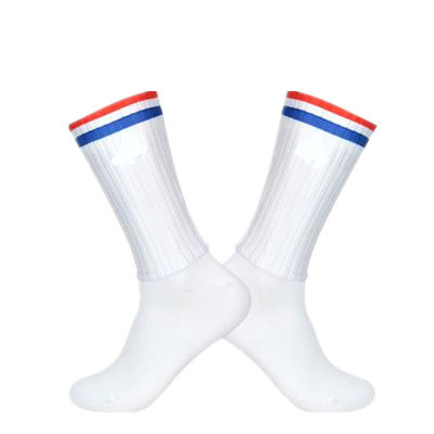 Polyamide en spandex anti-slip compressie sokken voor fietsen