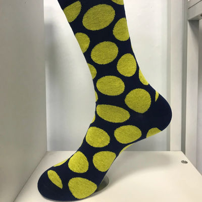 Lente seizoen Rood Paars Print Gecombeerd Katoen Polyester Spandex Fiber Sokken Voor Mannen