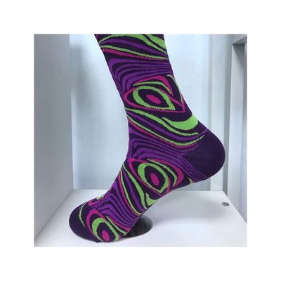 Winter gecamde katoenen sokken kleurrijke festival gekke grappige 360-druk mannen vrouwen 5% spandex