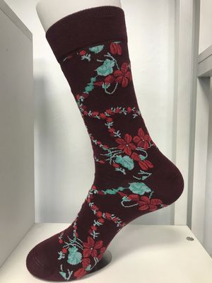 Winter gecamde katoenen sokken kleurrijke festival gekke grappige 360-druk mannen vrouwen 5% spandex
