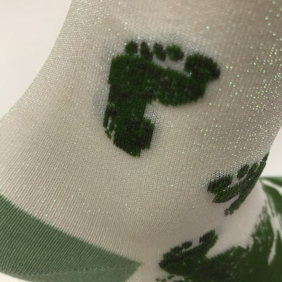 Aanpassing van de enkellengte Zilvergemengde nylon sokken voor vrouwen met einde garen EU maat 36-40