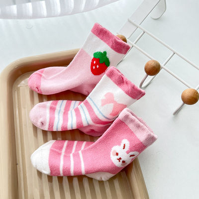 Ondersteuning 7 dagen Voorbeeld bestelling Levertyd schattig afdruk ademend anti-slip lente sokken voor kinderen