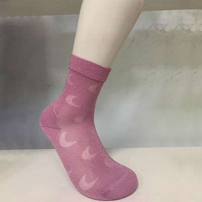 100% mode stijlvol minimalistisch vrouwen glanzende zijde nylon sokken met anti-glij functie