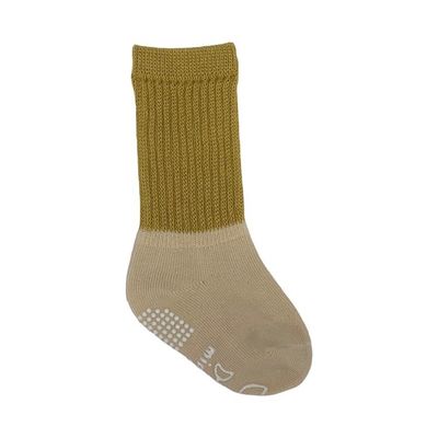 Nieuwgeboren High Ankle gebreide anti slip lange baby sokken met ademend katoen