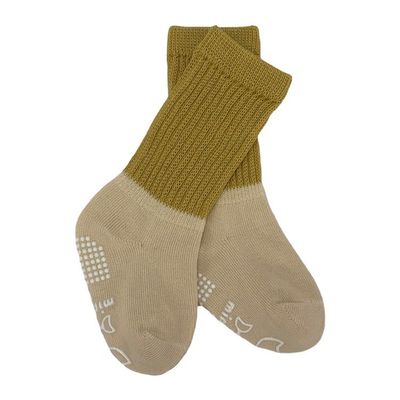 Nieuwgeboren High Ankle gebreide anti slip lange baby sokken met ademend katoen