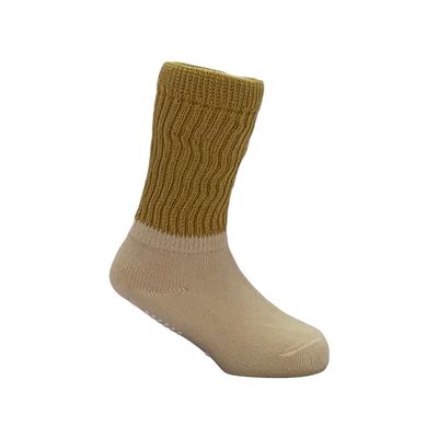 Nieuwgeboren High Ankle gebreide anti slip lange baby sokken met ademend katoen
