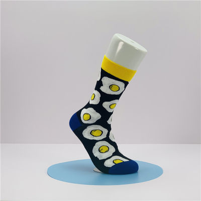 Kosten Grappige Happy Fashion sokken met Custom Cartoon Food Fruit Print in reguliere stijl