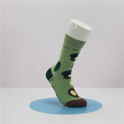 Kosten Grappige Happy Fashion sokken met Custom Cartoon Food Fruit Print in reguliere stijl