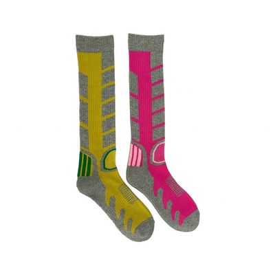 Professionele hardloopcompressie sport sokken met cartoon patroon prestaties