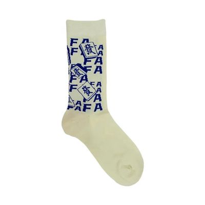 Vrouwen Custom Cute Dot Letter Printed Cotton Jacquard Cotton Socks voor vrouwen Print Design