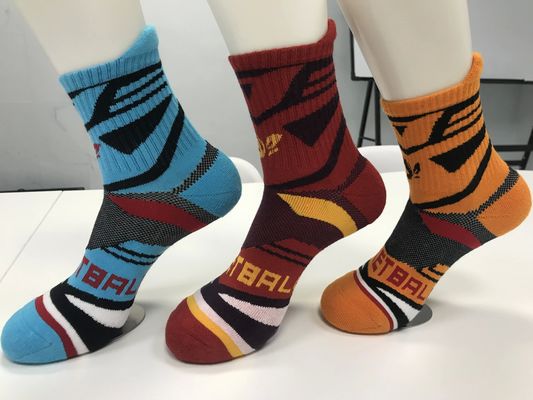 Regelmatige stijl luxe oranje sportieve sokken voor strekkend comfort en anti-slip voetbal