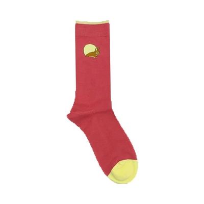 Vrouwen Custom Cute Dot Letter Printed Cotton Jacquard Cotton Socks voor vrouwen Print Design