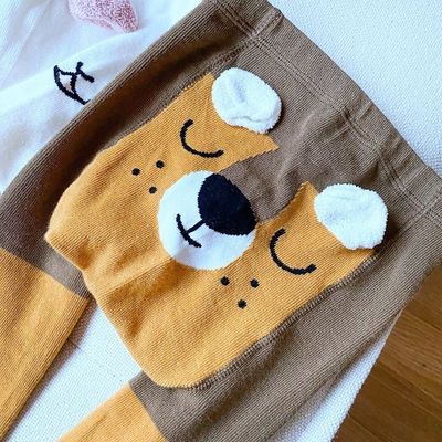 Casual baby tights in comfortabel en ademend katoen met schattig dierpatroon