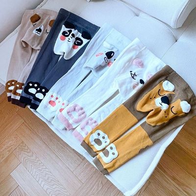 Casual baby tights in comfortabel en ademend katoen met schattig dierpatroon