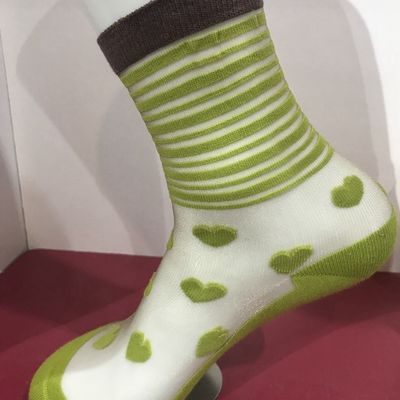 Cotton Nylon Comfortable gebreide glazen sokken voor vrouwen Custom Logo OEM 35-40 Dames maat