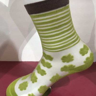 Cotton Nylon Comfortable gebreide glazen sokken voor vrouwen Custom Logo OEM 35-40 Dames maat