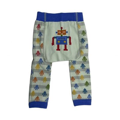 Gebreide dagelijkse slipjes lente herfst schattig gedrukt broek leggings voor meisjes zacht elastisch