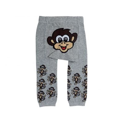 Gebreide dagelijkse slipjes lente herfst schattig gedrukt broek leggings voor meisjes zacht elastisch