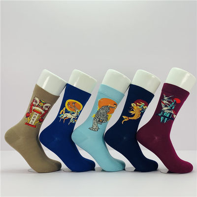 Print Custom Cotton Long Slouch Socks voor vrouwen Zweetbestendige GEEN naalddetectie