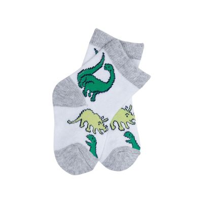 Anti-slip baby meisje winter sokken met schattig dinosaurus print Dik en warm gebreid