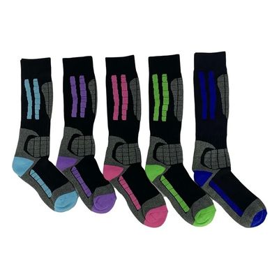 Gebreide unisex sokken in gewone stijl met een aangepast logo en verschillende kleuren