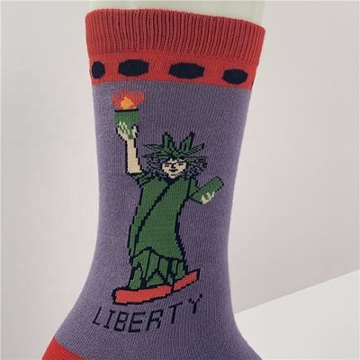 Vrouwen winter sokken grappig katoen ademend warm gebreide standaard print sokken
