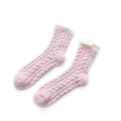 Warme, comfortabele sokken voor vrouwen, anti-slip, winters binnen, fuzzy sokken met dik koraalvlies