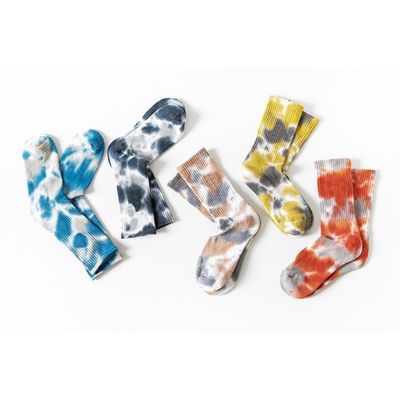 Zomer 2023 Custom Tie-Dye Technology Running Mid-Calf Socks voor UNISEX EU maat 37-44