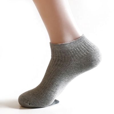 Als afbeelding Vaste kleur Dunne katoenen mannen sokken enkel ademend zomerkleding geweven sokken