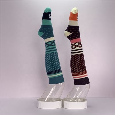 Drukmethoden Andere gebreide vrouwenwol sokken Knie hoog Custom Designer Sport sokken
