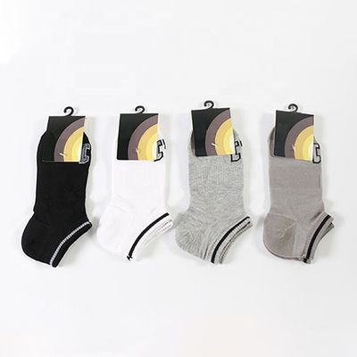 Dagelijkse kleding Mensen katoenen enkel sokken met absorberend weefsel en letterpatroon