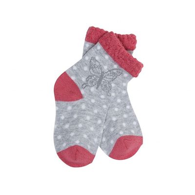 Kleurrijke gestreepte baby sokken ademend stof 70% katoen 28% polyester 2% spandex