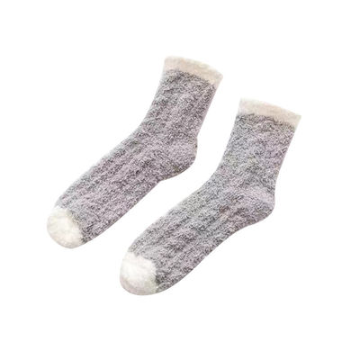 Zwakke warme winter sokken met print patroon Fuzzy dikke gezellige polyester sokken
