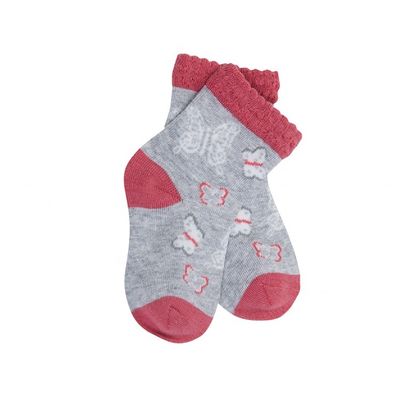 Blijf comfortabel en veilig met onze NIET-naald detectie Kinderen sokken schattig vlinder print
