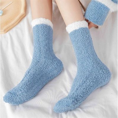 Dikke niet-slip sokken voor dames Comfortabele en ademende winter thermische vloer sokken