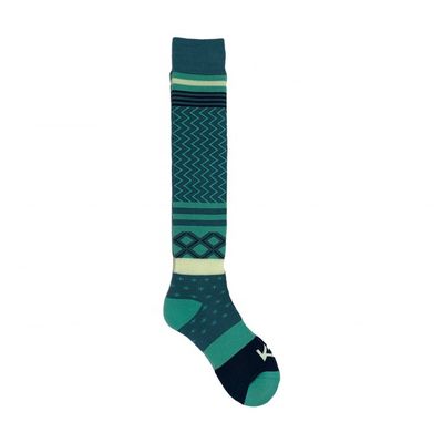 Print Patroon Wol Cross Country Skiën Kniehoog Sport sokken voor mannen en vrouwen