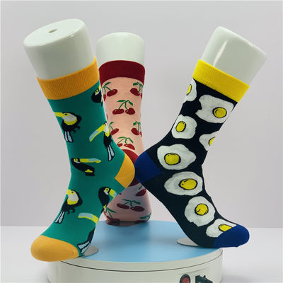 Unisex sokken Custom logo kleurrijke grappige sokken enkellengte 39-42