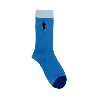 Persoonlijk afgedrukt anti-slip katoenen sokken voor vrouwen voor ademend comfort en veelkleurig