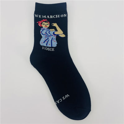 39-42 Modieuze katoenen sokken Designer Vrouw Lange Thermische Vrouwen sokken Print Patroon